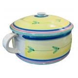LR - Colorful Italian Caleca Carousel Ceramic Covered Casserole Dish