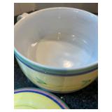 LR - Colorful Italian Caleca Carousel Ceramic Covered Casserole Dish