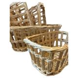 LR - Baskets (Lot of 3) 7 x 16 in Largest Nesting Wicker Baskets