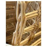 LR - Baskets (Lot of 3) 7 x 16 in Largest Nesting Wicker Baskets