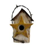 KH - Decorative Birdhouses (Lot of 3) - 7 in high, star & heart designs