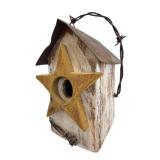 KH - Decorative Birdhouses (Lot of 3) - 7 in high, star & heart designs