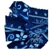 LR - Blue Linen Textile Assortment including Table Linens
