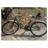 G - Schwinn Hollywood Green Vintage Cruiser Bicycle - 1960s-70s