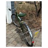 G - Schwinn Hollywood Green Vintage Cruiser Bicycle - 1960s-70s