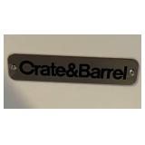 UB1 - Pair of  Crate & Barrel Traditional White Side Tables