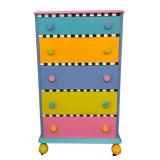 UB2 -Whimsical Colorful 5-Drawer Dresser