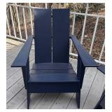 BY - Two Room & Board Emmet Adirondack Lounge Chairs in Navy Blue
