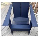 BY - Two Room & Board Emmet Adirondack Lounge Chairs in Navy Blue