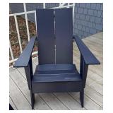 BY - Two Room & Board Emmet Adirondack Lounge Chairs in Navy Blue