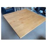 LR - Room & Board Solid Maple Square Cocktail Table - Parsons Base