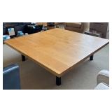 LR - Room & Board Solid Maple Square Cocktail Table - Parsons Base