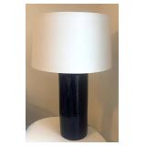 UB1 - Navy Blue Lamp with White Shade