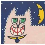 UB1 - Cat Print by Jayne Kistley