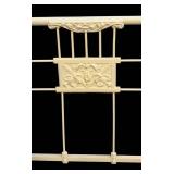 UB2 - Bed Frame - Vintage Full-Size Iron with Ornate Headboard