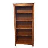 UB2 -Room & Board Hayden Solid Pecan Left Bookcase