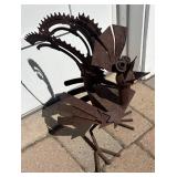 FY - Patina Metal Outdoor Bird Sculpture by Yard Birds