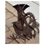 FY - Patina Metal Outdoor Bird Sculpture by Yard Birds