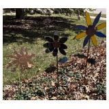 FY - Trio of Floral Garden Stakes