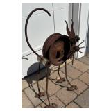 FY - Patina Metal Cat Yard Art Sculpture by Yard Birds