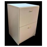 S - White 2-Drawer Vertical File Cabinet