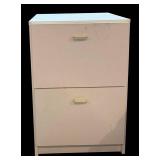 S - White 2-Drawer Vertical File Cabinet