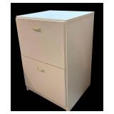 S - White 2-Drawer Vertical File Cabinet