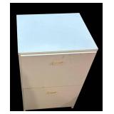 S - White 2-Drawer Vertical File Cabinet