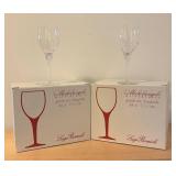 LL - Luigi Bormioli Michelangelo Masterpiece Burgundy Stemware - 2 Boxes of 6