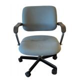 LL - Office Chair - Adjustable, Slate Blue Fabric, 5-Star Base
