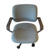 LL - Office Chair - Adjustable, Slate Blue Fabric, 5-Star Base