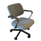 LL - Office Chair - Adjustable, Slate Blue Fabric, 5-Star Base