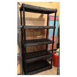 S - 4-Tier Plastic Shelving Unit