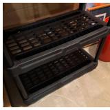 S - 4-Tier Plastic Shelving Unit