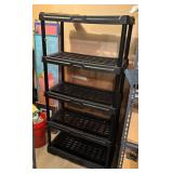 S - 4-Tier Plastic Shelving Unit