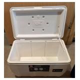 S - Igloo Cooler Lot: Little Playmate Cooler, Blue Mid-Size Igloo, and Marine 52-Qt Cooler