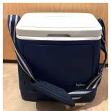 S - Igloo Cooler Lot: Little Playmate Cooler, Blue Mid-Size Igloo, and Marine 52-Qt Cooler