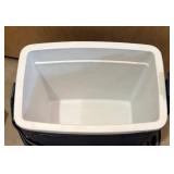 S - Igloo Cooler Lot: Little Playmate Cooler, Blue Mid-Size Igloo, and Marine 52-Qt Cooler