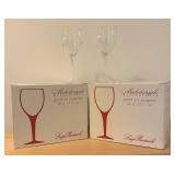 LL - Luigi Bormioli Michelangelo Burgundy Glasses - Two Cases of Six