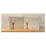 LL - Luigi Bormioli Michelangelo Burgundy Glasses - Two Cases of Six