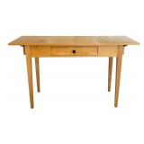 K - Room & Board Maple Drop-Leaf Sofa Table with Drawer