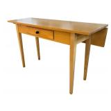 K - Room & Board Maple Drop-Leaf Sofa Table with Drawer