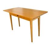 K - Room & Board Maple Drop-Leaf Sofa Table with Drawer