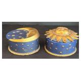 LR - Set of Two Celestial Trinket Boxes