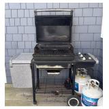 BY - Weber Genesys Silver B 3-Burner Grill with Four Propane Tanks