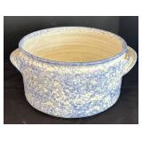 LR - 2-Piece Spongeware Pitcher & Bowl Set - Blue Speckled Glaze