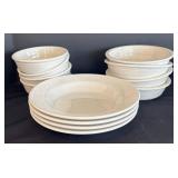 LR - Fiesta White Dinnerware Set - Service for Four