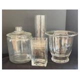 LR - Clear Glass Vases & Jar Collection