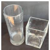LR - Clear Glass Vases & Jar Collection
