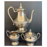 LR - Vintage Silver Plated Tea/Coffee Service